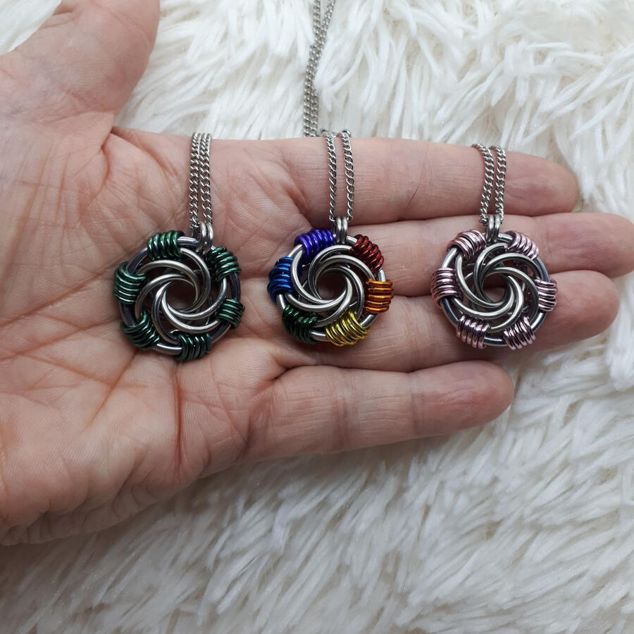 Maillestrom, made with anodized aluminum and stainless steel.