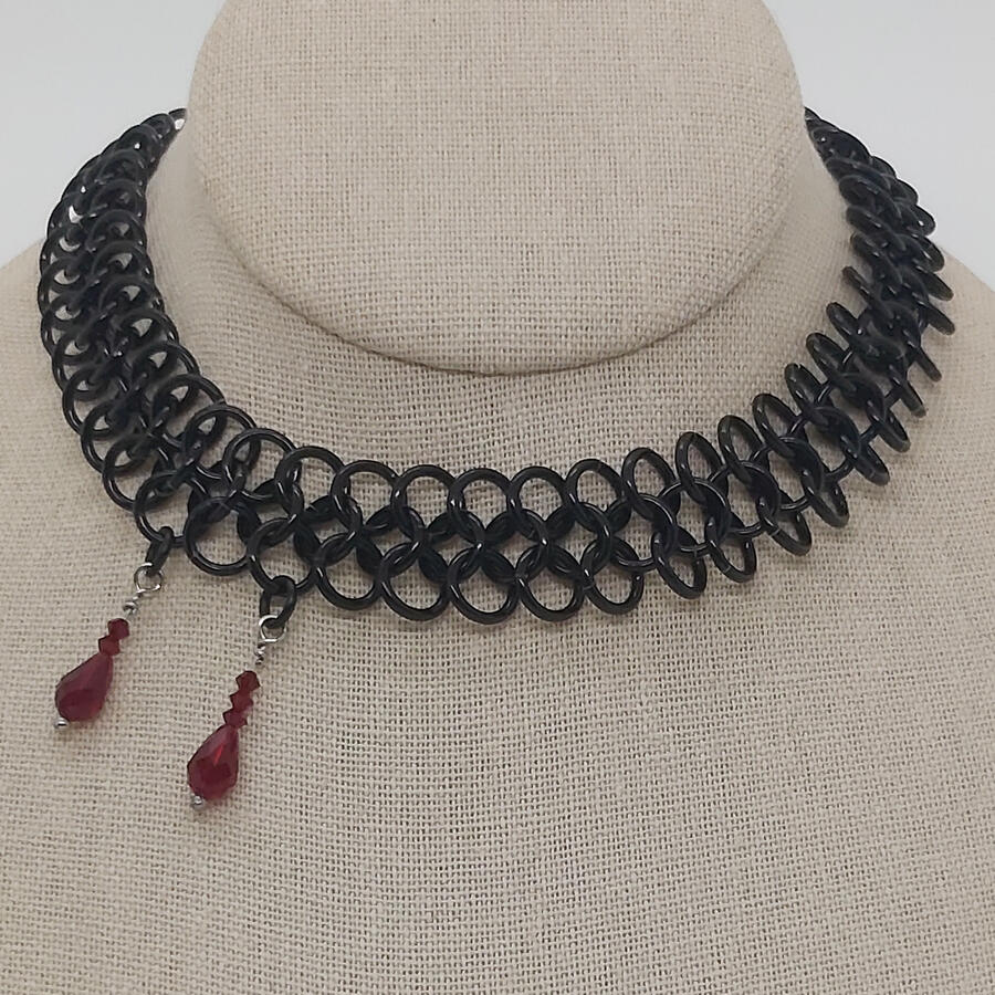 Bite Me, with Swarovski beads