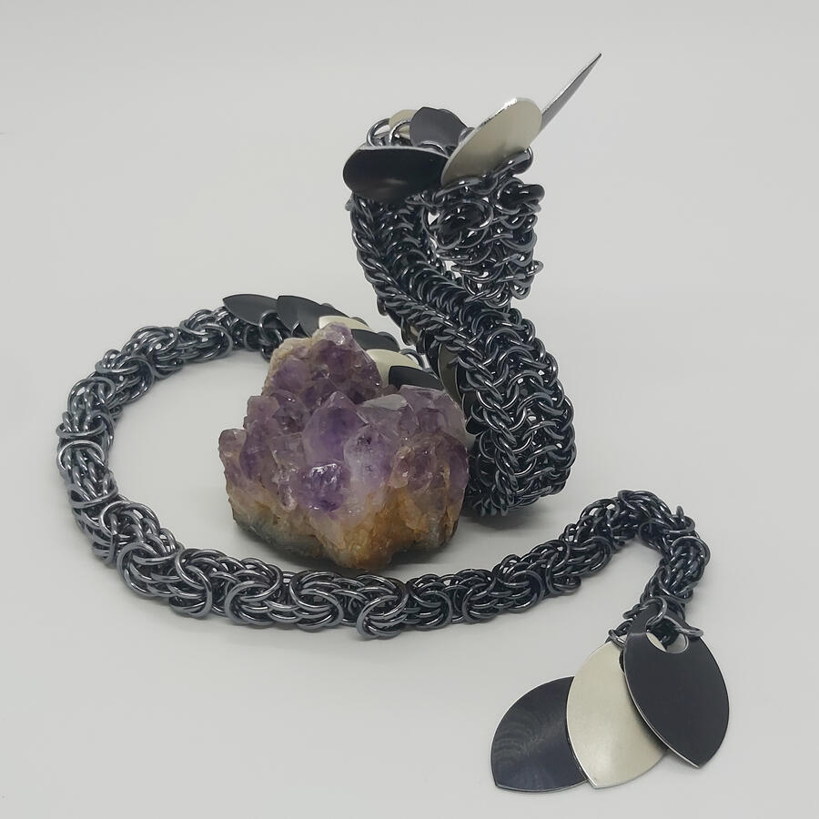 Chainmaille Dragon Sculpture