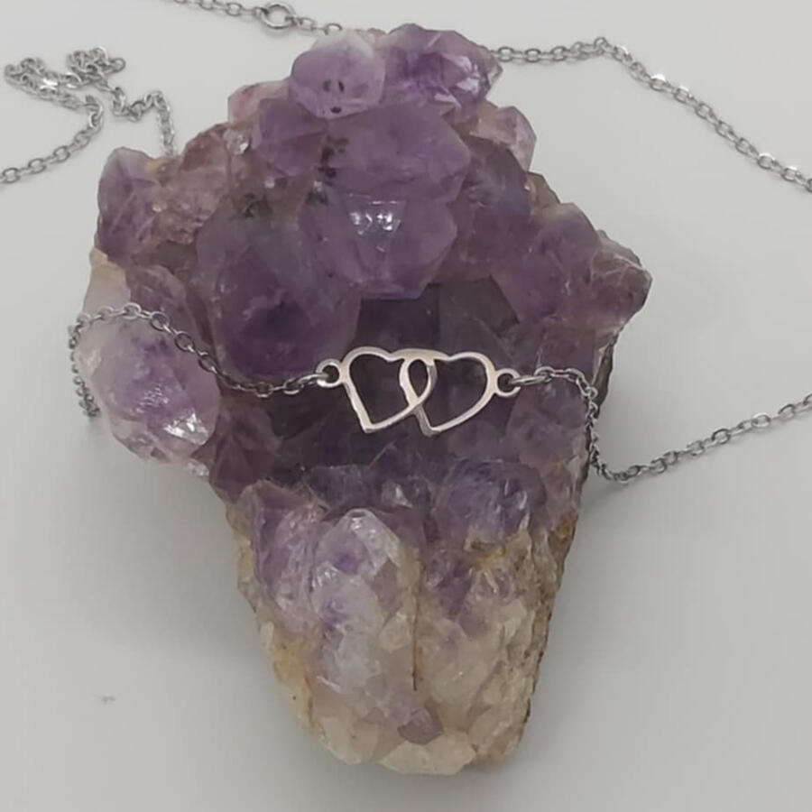 Necklace - two hearts